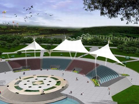 體育館張拉膜結構看臺 